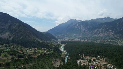 Drone views of serenity and peaceful nature