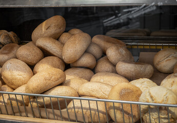 fresh graham rolls from the bakery