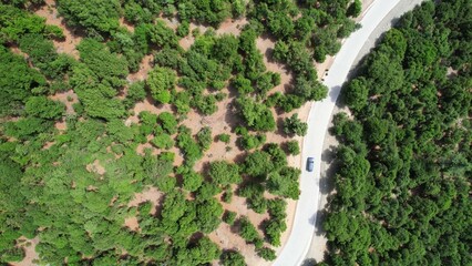 Drone views of serenity and peaceful nature