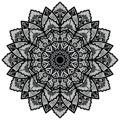 Beautiful mandala design for coloring book. Oriental Mandala vector. Mandala Coloring book line art vector illustration. 