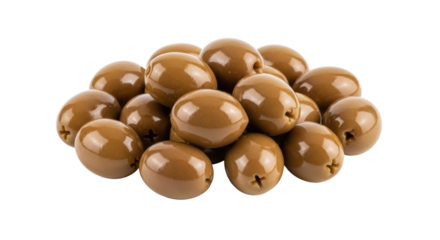 Isolated Green Olives