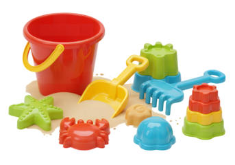 Colorful Plastic Sand Toys Set for Summer Fun