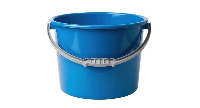 Isolated Blue Plastic Bucket