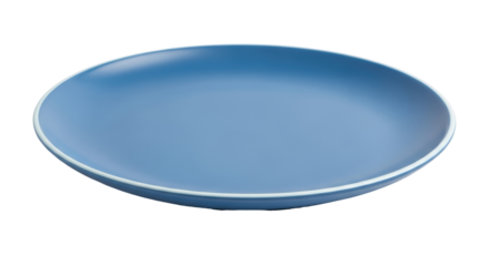 Isolated Blue ceramic plate