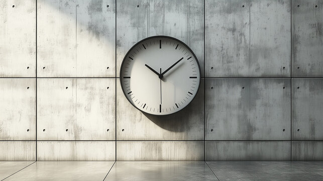 A simple wall clock shows the time, perfect for capturing the essence of time