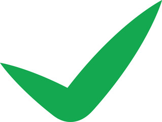 Solid Green Check Mark Icon