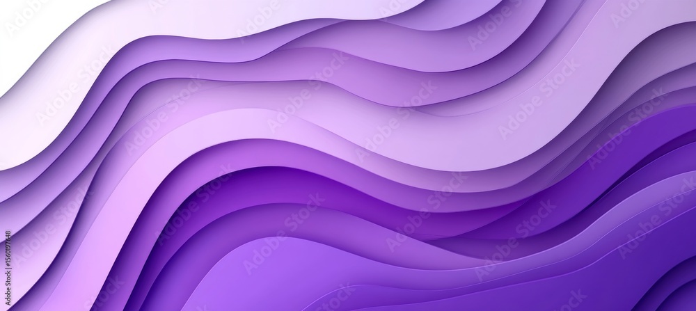 Poster stunning monochromatic lavender to light lilac gradient featuring smooth wavy texture and patterns