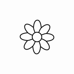 simple flower icon sign vector
