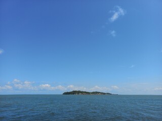 Tropical island in the ocean
