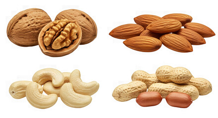 Assorted Nuts Displayed