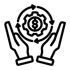 Continuous Improvement Framework from the Business Automation icon collection (Outline style)
