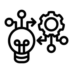 Innovation Deployment Module from the Business Automation icon collection (Outline style)