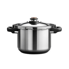 High resolution pressure cooker isolated on transparent background.