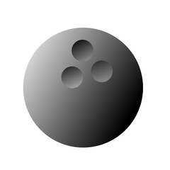 bowling ball flat icon