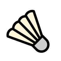 shuttlecock flat icon