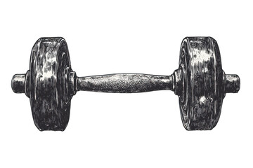Fototapeta premium dumbbell isolated on white