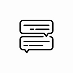 speech bubbles chat icon sign vector