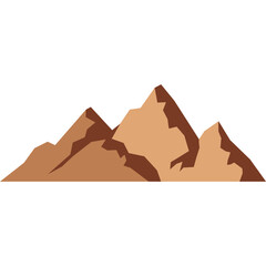 Cute Desert Mountain Illustration