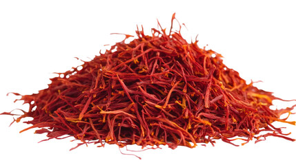 Naklejka premium Saffron Threads - A delicate arrangement of saffron threads on transparent background