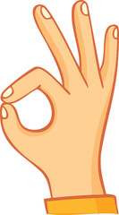 Obraz premium Cartoon hand making an 