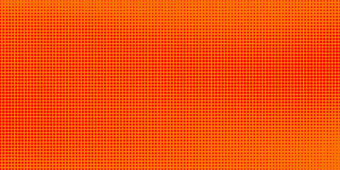 Dots halftone orange color pattern gradient texture with technology digital background. Dots pop art comics with summer background.