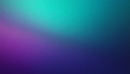 Fototapeta premium grainy gradient background fading from teal to purple