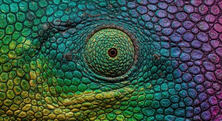 Fototapeta premium Chameleon Skin Texture Closeup