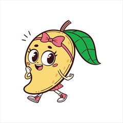 mango cute smile vector art for your design
