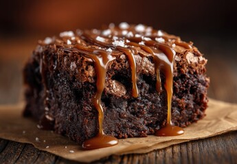 Close-up of a rich chocolate brownie (2)
