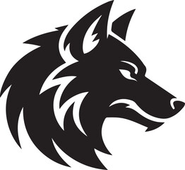 wolf, head, silhouette, wild, predator, canine, animal, nature, forest, hunter, wilderness, howl, mammal	