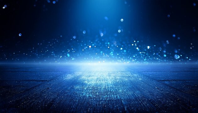 blue lights particles floor elegance abstract background