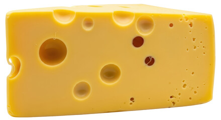 Isolated Cheese Block