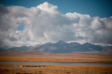 Qinghai-Tibet Highway in Nagqu, Tibet, China