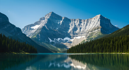 Majestic Mountain Lake Serenity