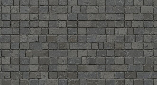 Gray Cobblestone Pavement Texture