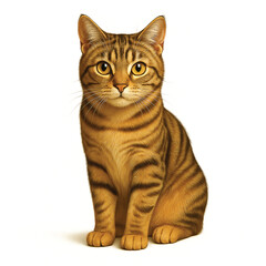 Obraz premium cat colorful vector icon on white background