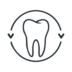 Fototapeta premium tooth icon vector illustration