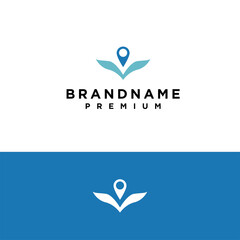 Minimalist plant with location pin