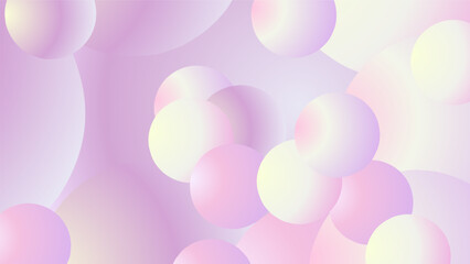 Abstract background with multicolored balls.
