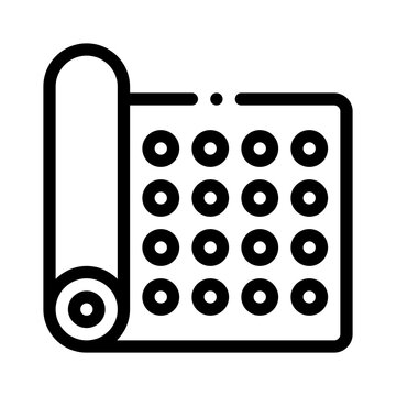 bubble wrap line icon
