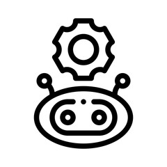 bot settings line icon