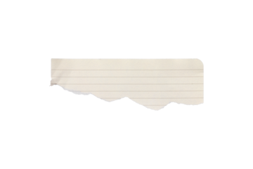 blank lined paper notebook paper with torn edges isolated on transparent background,note paper message office business tag sign