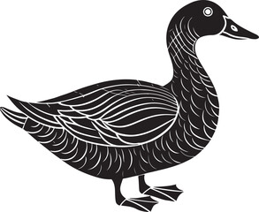 duck vector design, duck silhouette, duck transparent background