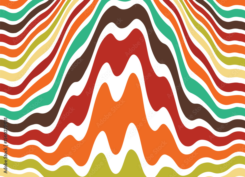 Poster abstract geometric retro background with dynamic lines and shapes. vector illustration