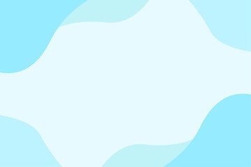 水色の波模様の抽象的なフレーム