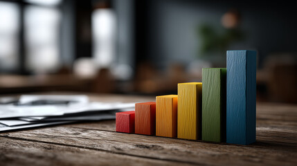 Investment trade analysis business analytics and finance chart growth in a modern office environment