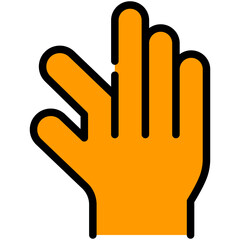 pinch filled line icon