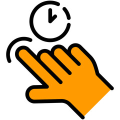 press filled line icon