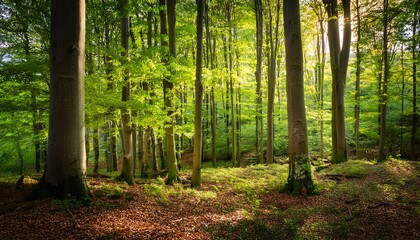 Fototapeta premium summer beech forest