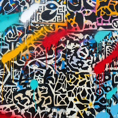 Fototapeta premium Abstract digital art background with colorful textures and futuristic elements